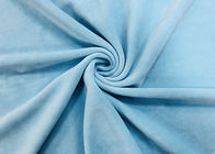 92% Polyester-elastisches Mikrosamt-Gewebe für Haupttextilbaby-Blau 340GSM
