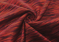 190GSM kleidet dehnbares strickendes einschlagpolyester Microfiber des Gewebe-100 für Yoga Heather-Rot